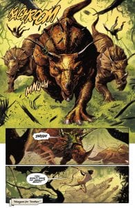 Página del cómic Tarzan on the Planet of the Apes.