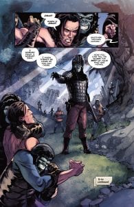 Página del cómic Tarzan on the Planet of the Apes.