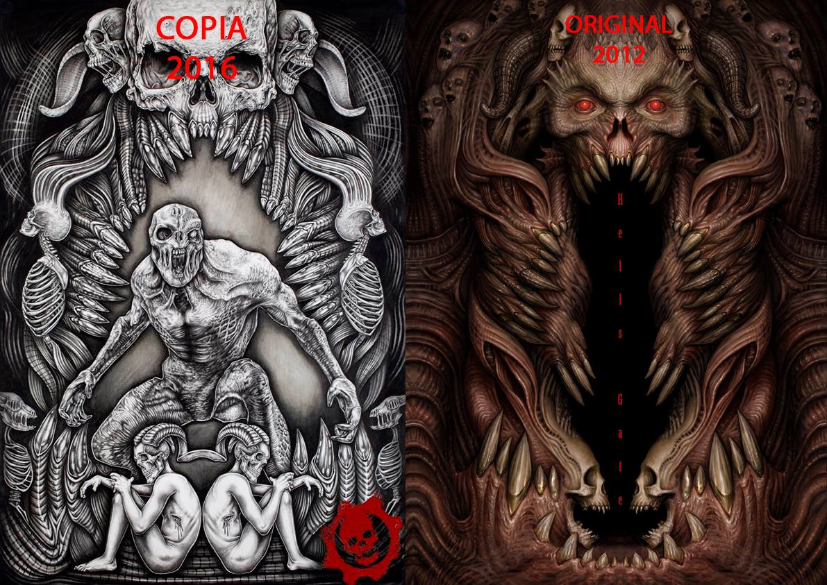 Plagian a dos artistas para póster de Gears of War 4 en México