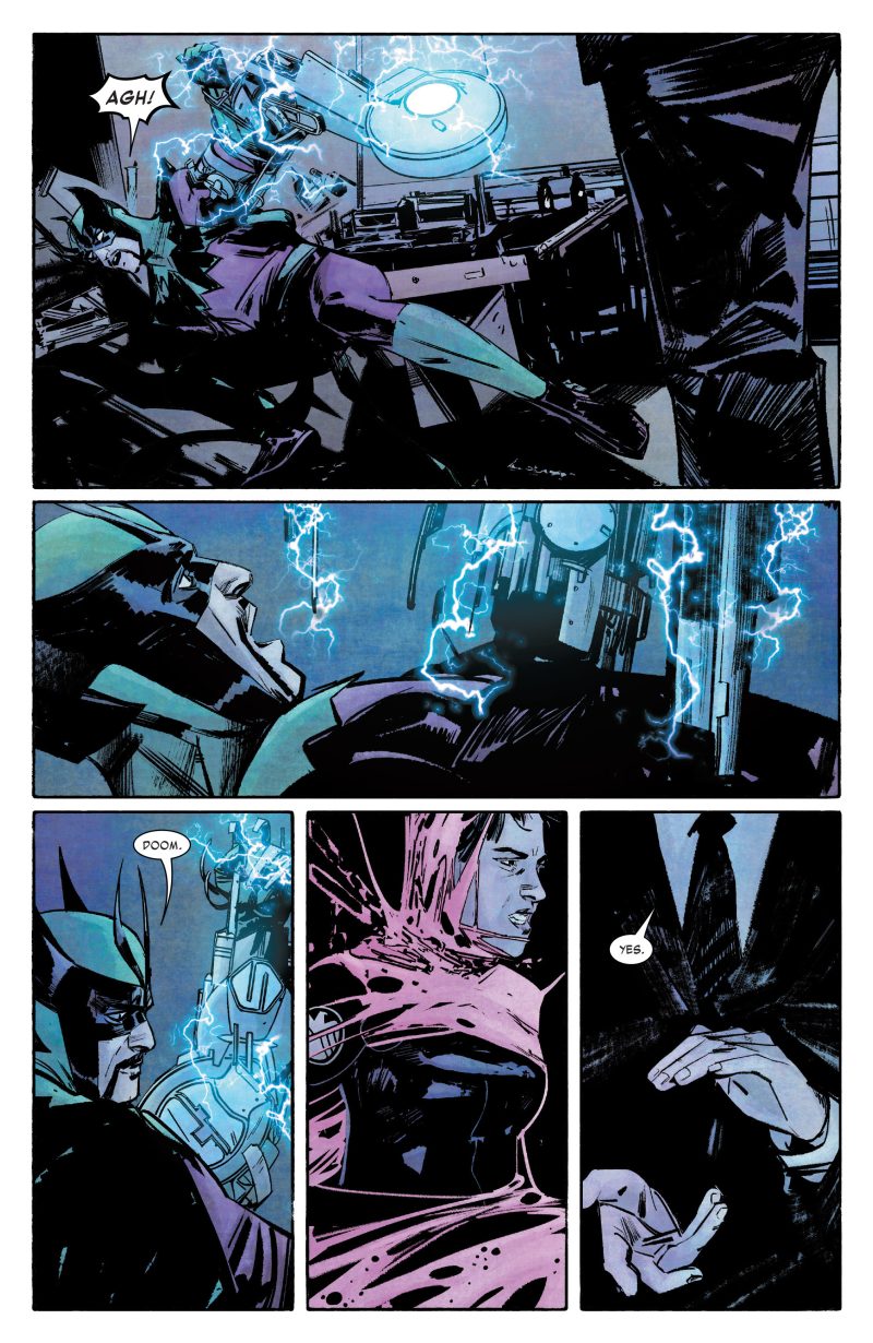 Página del cómic Infamous Iron Man #1.