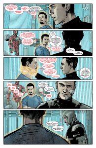 Página del cómic Infamous Iron Man #1.